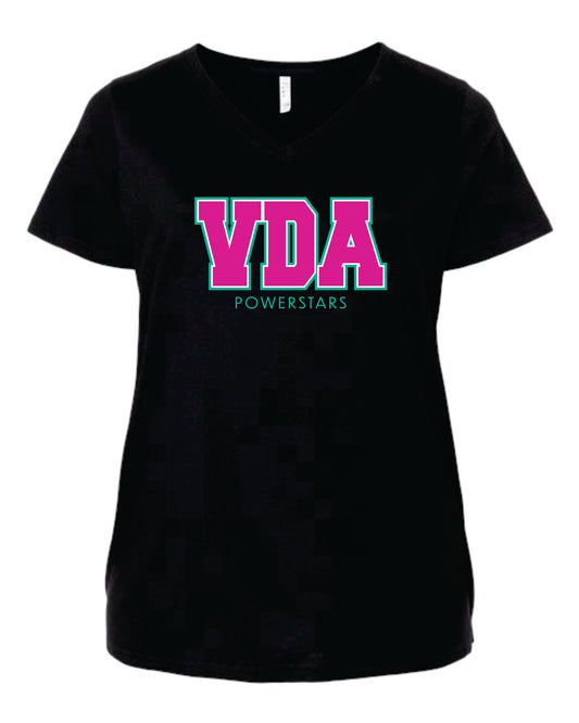 VDA Curvy V-Neck Tee