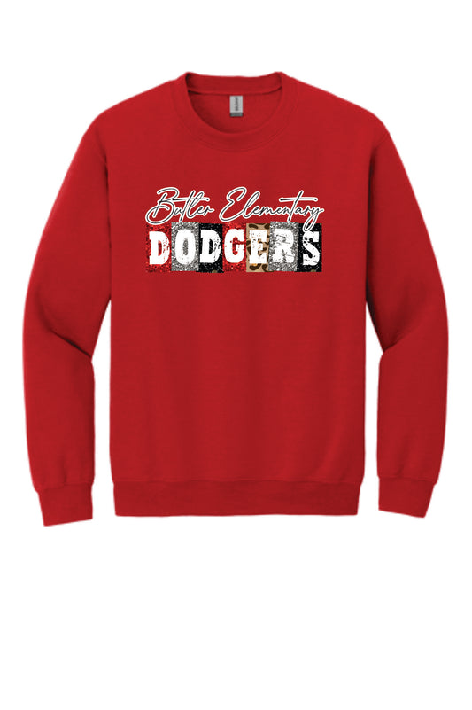 Butler Elementary Dodgers- Gildan® - Heavy Blend™ Crewneck Sweatshirt