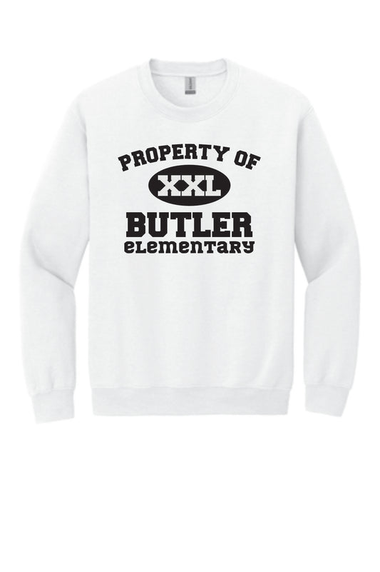 Butler Elementary Property of- Gildan® - Heavy Blend™ Crewneck Sweatshirt