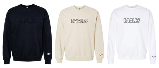 EG Embroidered Eagles Gildan® Softstyle® Crewneck Sweatshirt